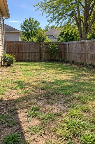 Backyard Fire Pit Patio before